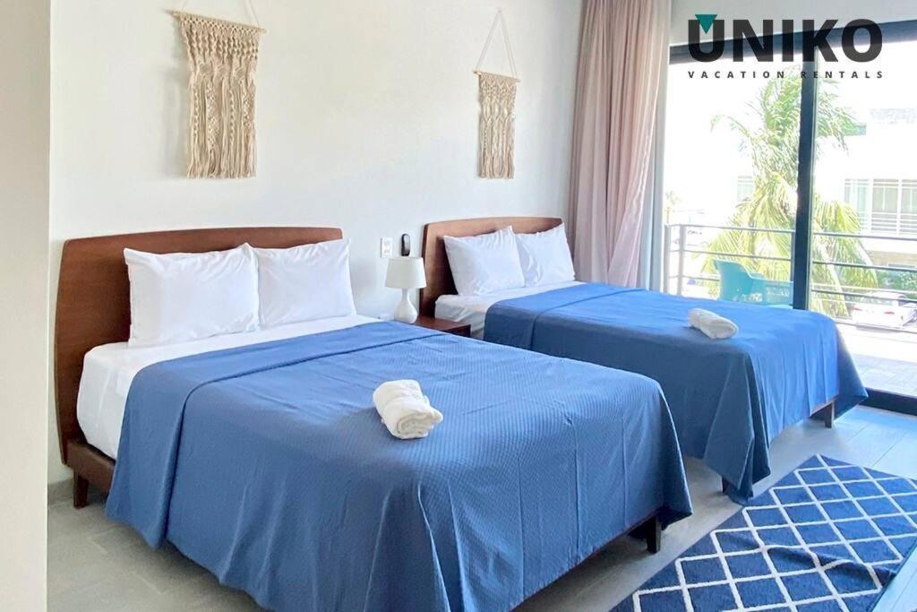 1 Block To The Beach 2Br 6Pax Rooftop Pool King Bed 신데 델 카르멘 외부 사진