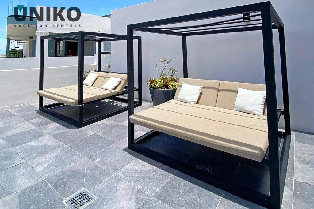 1 Block To The Beach 2Br 6Pax Rooftop Pool King Bed 신데 델 카르멘 외부 사진